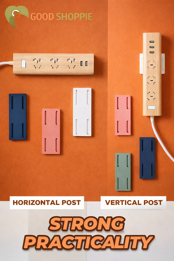 Adhesive Drill-Free Socket Holder (Pack of 2)