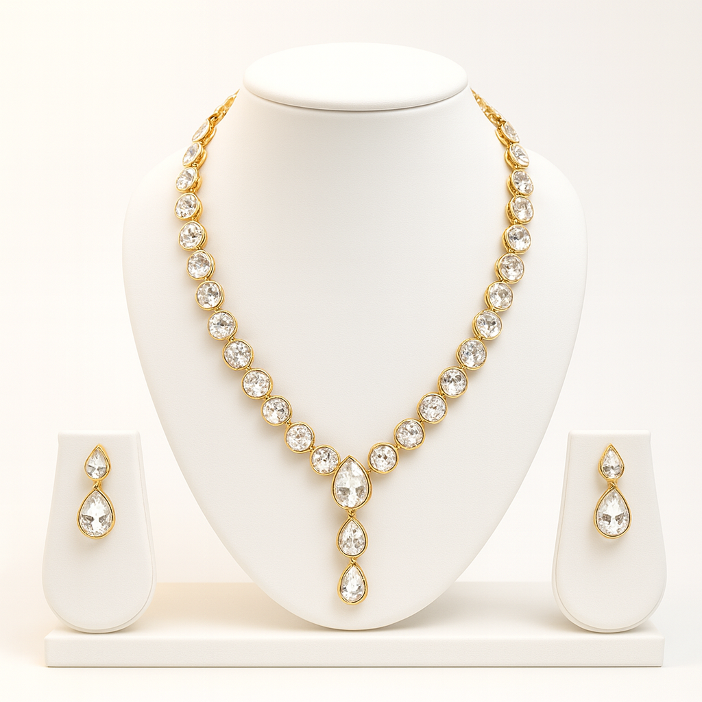 Alloy Gold Plated Jewellery Set