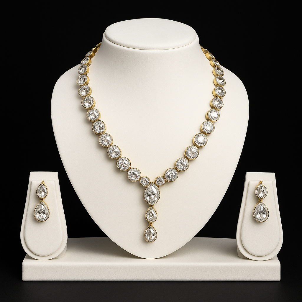 Alloy Gold Plated Jewellery Set